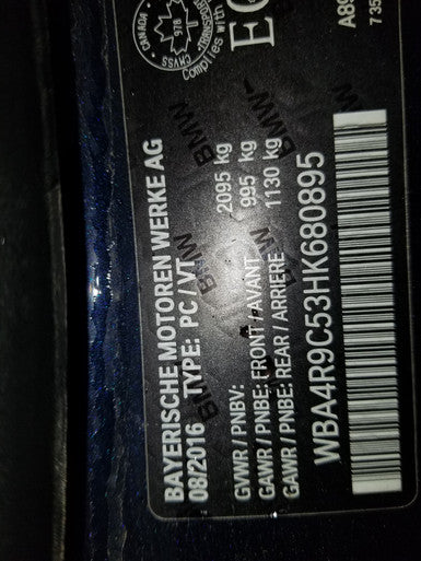 DISMANTLED - F32 k680895 Coupe k680895 C BMW F32 4 SERIES 430iX AUG 2016 B46 AUTO PART OUT