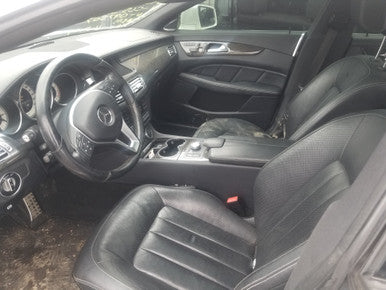 CH PART OUT: 2013-14 MERCEDES-BENZ CLS 550 4MATIC DIAMOND WHITE METALLIC 799U on BLACK/ANTHRACITE LEATHER INTERIOR