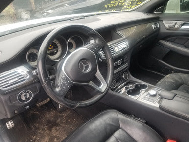 CH PART OUT: 2013-14 MERCEDES-BENZ CLS 550 4MATIC DIAMOND WHITE METALLIC 799U on BLACK/ANTHRACITE LEATHER INTERIOR