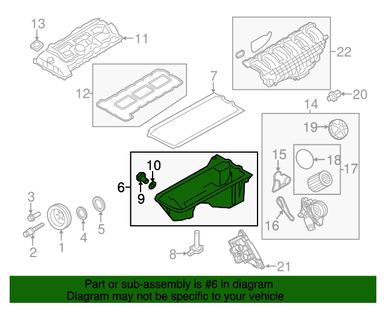 SOLD C -57 BMW 11137556664 OEM Used OIL PAN AWD w/ BRACKET 7368813 12 30340-41 11-13-7-556-664 11137556664 fits: F22 F23 F30 F31 F32 F33 F34 F36 F25 F26 1,2,3,4 SERIES X3 X4