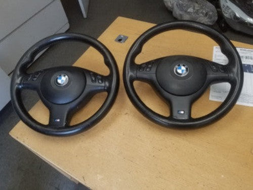 0) O BMW OEM 32342282020 32342229500 USED 101493 LEATHER MULTI-FUNCTION STEERING WHEEL E46 M3 Euro A