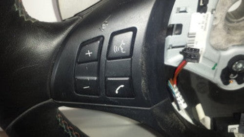 1) BMW OEM 6787816 2 USED 3 388 E70 2 32342283738 SMG PADDLE MULTI FUNCTION LEATHER M STEERING WHEEL