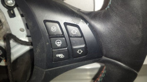1) BMW OEM 6787816 2 USED 3 388 E70 2 32342283738 SMG PADDLE MULTI FUNCTION LEATHER M STEERING WHEEL
