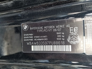 DISMANTLED BMW PU88618 '3 SERIES E92 328i N52 6 CYL 6 SPEED MANUAL FITS 2005-2010 SWARTZ II Euro All Parts