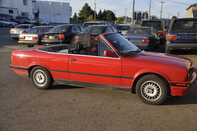 SOLDE30 EJ12741 Convertible D BMW e30 318i Convertible 5 Speed Manual Built 1992 with Hard Top Soft top stand and cover RED