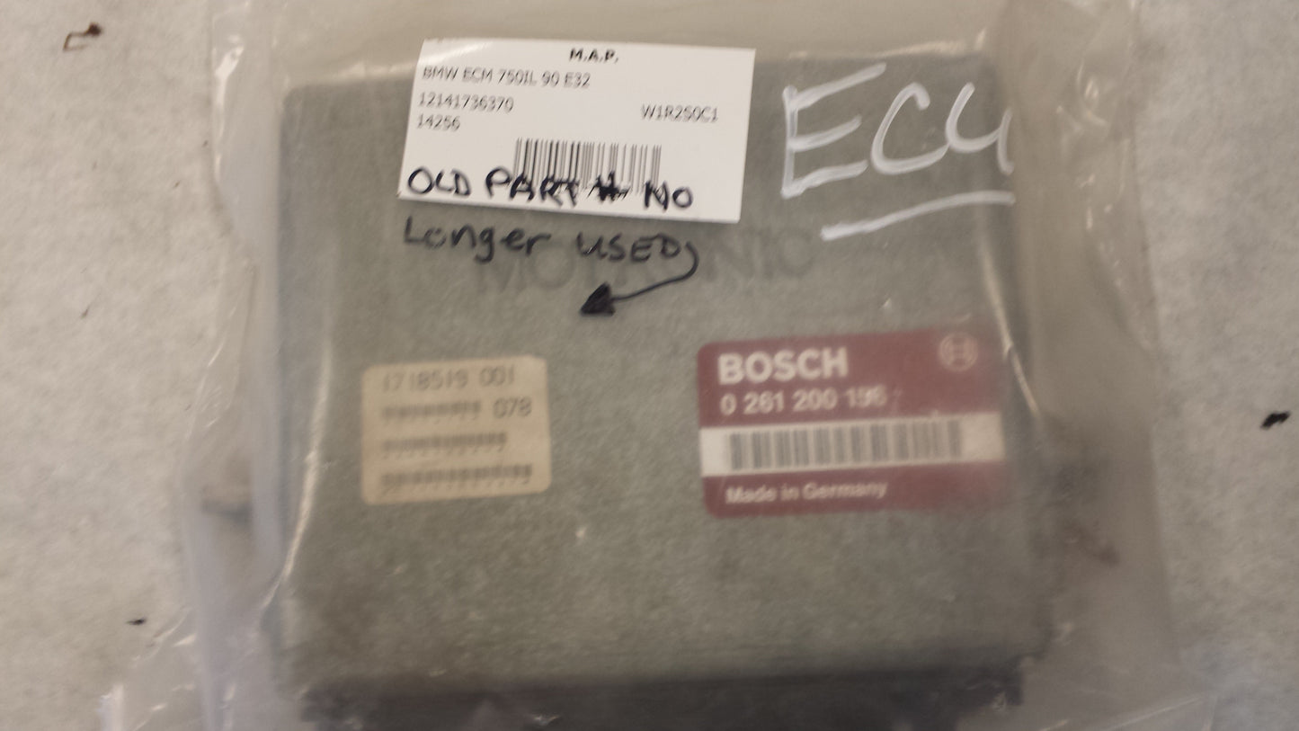 S BOSCH ECU DME 0261200256 BMW 12-14-0-028-565 e32 750iLs M70 V12 12140028565