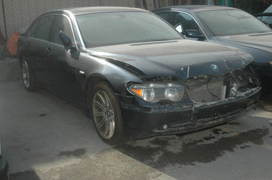 DISMANTLED - E65 DP51612 Sedan C BMW e65 745iL Nov 2002 N62 V8 Auto 7 Series Blue on Tan Hit ftront DP51612
