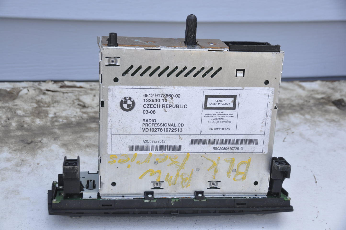 1) DH-11 BMW 65129170329 OEM Used RADIO HEAD UNIT DASH 6512 9178860-02 RA915010901N From: 2010 E90 323i 65-12-9-170-329 65129170329 Euro All Parts