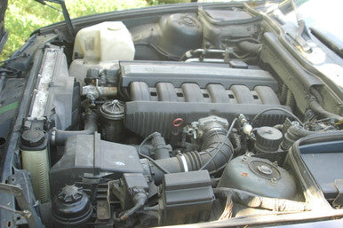 0) BMW e34 525i 5 series Nov 1995 Blue-Gray on Black Power Lux wood M50 Auto GK86985 Euro All Parts GK86985- B