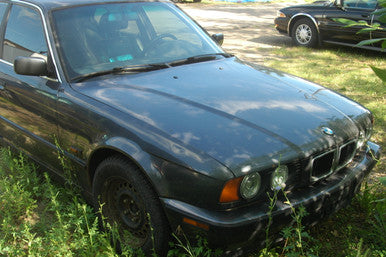 0) BMW e34 525i 5 series Nov 1995 Blue-Gray on Black Power Lux wood M50 Auto GK86985 Euro All Parts GK86985- B