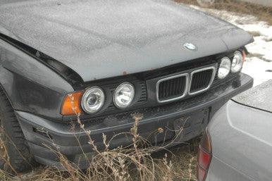 0) BMW e34 525i 5 series Nov 1995 Blue-Gray on Black Power Lux wood M50 Auto GK86985 Euro All Parts GK86985- B