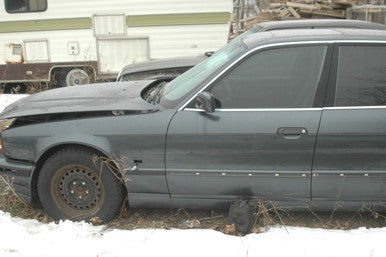 0) BMW e34 525i 5 series Nov 1995 Blue-Gray on Black Power Lux wood M50 Auto GK86985 Euro All Parts GK86985- B