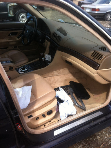 PART OUT BMW e38 740iL Built Nov 1996 M62 V8 Engine Automati Black on Tan DM03347 Euro All Parts DM03347- B