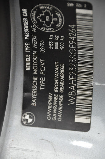 0) BMW e34 530i Jan 1994 M60 V8 manual 5 SPD gray on gray GE54106 Euro All Parts GE54106- B