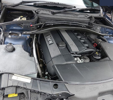DISMANTLED PART OUT BLUE (Mystic-blau Metallic) ON GRAY BMW X3 E83 (2003-2006) 2.5i MODEL YEAR 2004 (BUILT AUSTRIA APRIL 2004) M54 6 CYL AWD AUTOMATIC