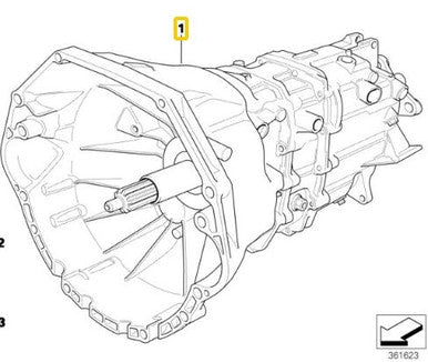 0) AUTO TO USED MANUAL SWAP KIT GETRAG 250G 23001434410 BMW OEM E36 325I 1992 M50 6 CYL EF39128 Euro All Parts