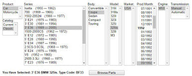 0) AUTO TO USED MANUAL SWAP KIT GETRAG 250G 23001434410 BMW OEM E36 325I 1992 M50 6 CYL EF39128 Euro All Parts