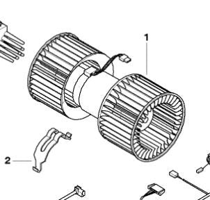 0) 23 DD BMW 64118372797 BLOWER MOTOR BEHR 39017 1999 E46 323i & OTHER LISTED VEHICLES Euro All Parts
