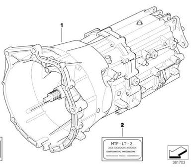 0) AUTO TO MANUAL SWAP KIT ZF 23007532498 6 SPD BMW OEM E46 330i M54 KM05852 Euro All Parts