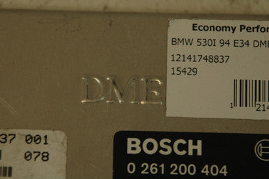 0) BMW OEM 12141748837 DME ECM ECU (Basic) Control Unit (USED) Fits: 530i 1994 E34 & Other Listed Vehicles Euro All Parts