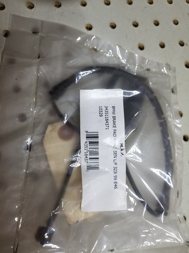 0) BMW 34351164371 USED 323I 99 E46 BRAKE PAD SENSOR 3 Series 323I 99 E46 BRAKE PAD SENSOR BMW OEM Part # 34351164371 BMW 3 Series 320i Sedan 2000, 2001, 20 Euro All Parts