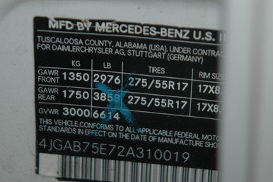 Mercedes-Benz ML500 4x4 5L V8 5dr SUV Alabaster White US Built 2002