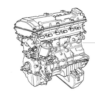 0) BMW OEM 11111748963 USED ENGINE 320I 94 E36 M50 6 cyl Euro All Parts