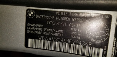 DISMANTLED - E46 FV04368 Sedan SALE OR BMW e46 325i  MAY 2001 M54 5SPD manual TITANSILBER FV04368