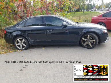 DISMANTLED 2010 Audi A4 4dr Sdn Auto quattro 2.0T Premium Plus Euro All Parts
