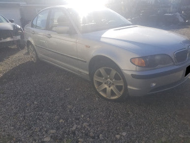 CH BMW PART OUT KL10279 JUNE 2002 E46 320i M54 5 SPD MANUAL Titanium Silver Metallic ON BLACK