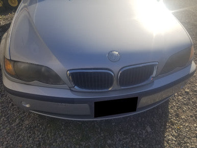 CH BMW PART OUT KL10279 JUNE 2002 E46 320i M54 5 SPD MANUAL Titanium Silver Metallic ON BLACK