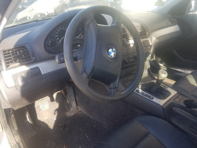 CH BMW PART OUT KL10279 JUNE 2002 E46 320i M54 5 SPD MANUAL Titanium Silver Metallic ON BLACK