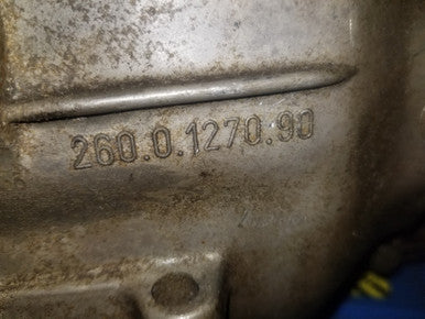 ORION -2 BMW 23001221055 OEM 23001221055 Used TRANSMISSION 5 SPD MANUAL 260.0.1270.90 SPORT 260/5.04-ANO 10-TNT 260G w- PICKUPS w-Vibration Damper GETRAG 2600127090 FROM: 1985 E30 325es 23001221055 FROM: 325es M3 528es M29B27 S14 MANUAL FITS: 1984-1