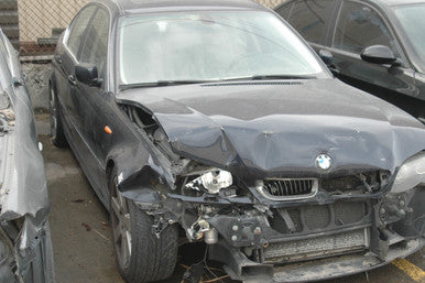 DISMANTLED - e46 AB7869 Sedan C BMW e46 330i Hit in Front Black on Tan 6 CYL M54 5spd Manual 2004 AB7869