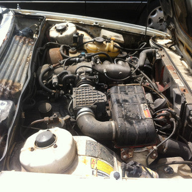 DISMANTLED - S BMW 5556107 E24 633Csi COUPE ALPINE WHITE ON BLUE M30B35 3.2L 5 SPEED MANUAL