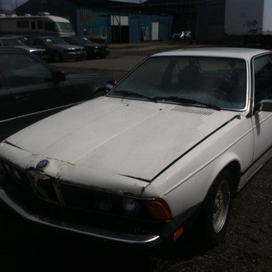 DISMANTLED - S BMW 5556107 E24 633Csi COUPE ALPINE WHITE ON BLUE M30B35 3.2L 5 SPEED MANUAL