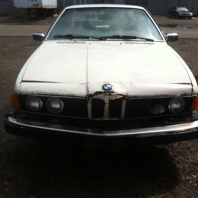 DISMANTLED - S BMW 5556107 E24 633Csi COUPE ALPINE WHITE ON BLUE M30B35 3.2L 5 SPEED MANUAL
