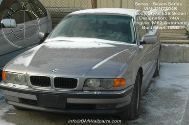 PART OUT DN73048 BMW E38 740i Sedan M62 V8 Auto transmission Built Sept 1998 DN73048 Euro All Parts DN73048- F