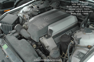 DISMANTLED - E38 DP15384 Sedan C BMW E38 740iL 7 Series Dec 1999 M62 V8 Auto DP15384