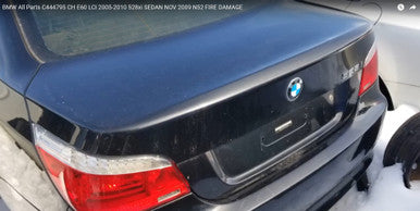 DISMANTLED - E60 C444795 Sedan C444795 CH E60 LCI 2005-2010 528xi  NOV 2009 N52 FIRE DAMAGE