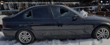 DISMANTLED - E46 FP76029 Sedan FP76029 CH BMW E46 323i  DEC 1999 BLACK ON BLACK M52 AUTOMATIC