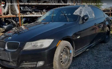 DISMANTLED - e90 BA928377 BA928377 CH BMW E90 323i  N52 MANUAL 6 SPD JUNE 2010 Black 2 Sensatec