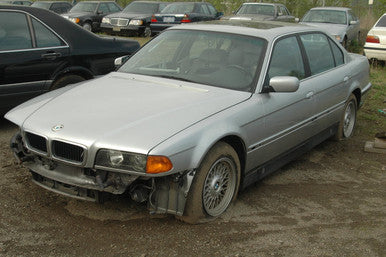 DISMANTLED - E38 DM10170 Sedan S BMW e38 740iL Built June 1997 V8 M62 Engine Auto Silver on Taupe DM10170