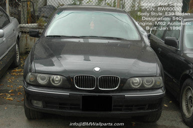 DISMANTLED - e39 BW60030 Sedan C BMW E39 540i  Jan 1998 BW60030 V8 M62 Auto