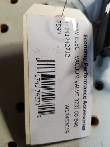 0) BMW OEM 11741742712 USED ELECT VACUUM VALVE 323I 0 E46 Euro All Parts