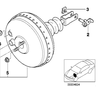 0) BMW 34331163471 USED Z3 97 E36 BRAKE BOOSTER Z3 97 E36 BRAKE BOOSTER BMW OEM Part # 34331163471 Euro All Parts