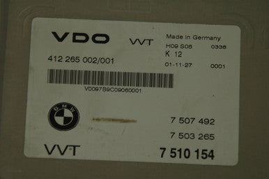 0) BMW OEM 11377510154 AT- Valvetronic Control Unit (USED) Fits: 745Li 2004 E66 & Other Listed Vehicles Euro All Parts