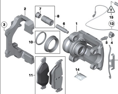 0) BMW 34216769101 USED BRAKE CALIPER (Left /Driver Rear) 330XI 3 Series BMW BRAKE CALIPER (Left /Driver Rear) 330XI 7 E90 BMW OEM Part # 34216769101 34216769101 BMW 3 Series Euro All Parts