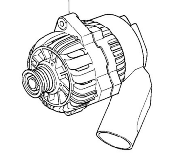 0) BMW OEM 12311432831 USED 740I 1998 ALTERNATOR 140 AMP 540I 740I 85 540I 740I 850CI 840C Euro All Parts