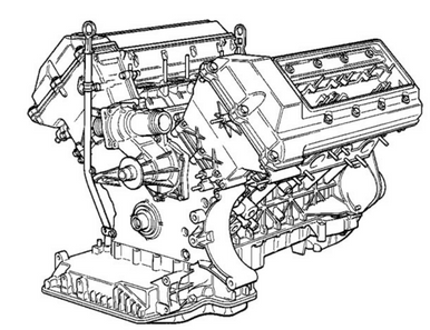 0) BMW OEM 11000008356 USED M62 Duel VANOS ENGINE M62TUB44 V8 540i '00 Long Block with intake Euro All Parts